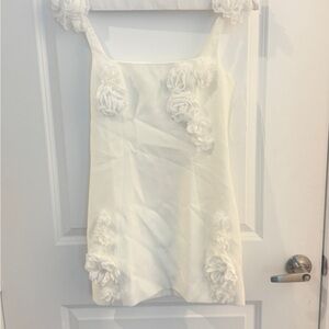 JW PEI White Floral Embellished Dress
